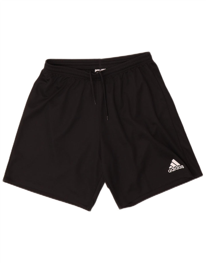 Ανδρικό αθλητικό σορτς Adidas από μεσαίο μαύρο πολυεστέρα