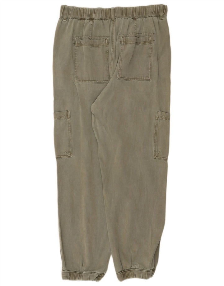 Marks & Spencer Γυναικείο Παντελόνι Crop Cargo UK 12 Medium W30 L26 Khaki