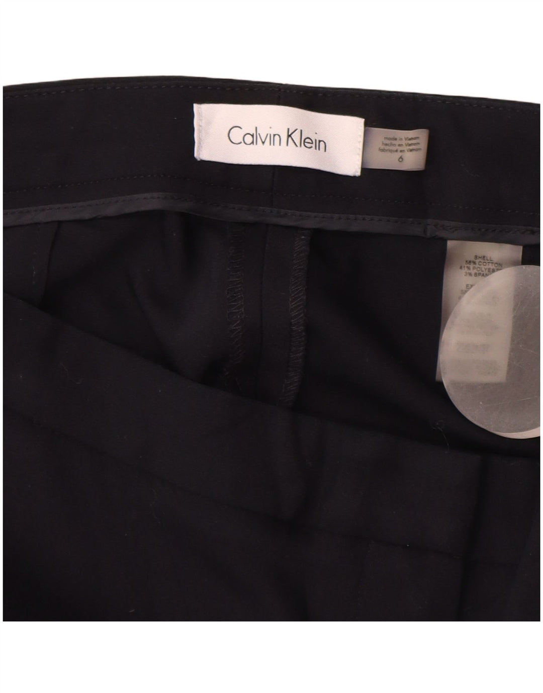 CALVIN KLEIN Γυναικείο λεπτό παντελόνι Chino US 6 Medium W28 L28 Navy Blue