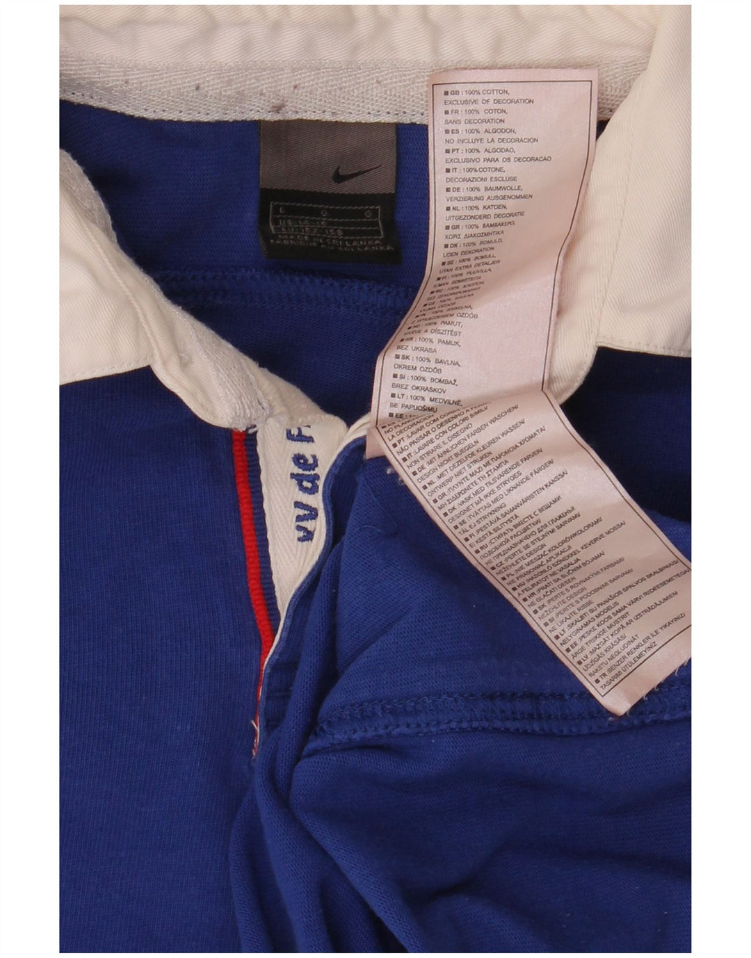 Μπλουζάκι ράγκμπι πόλο NIKE για αγόρια 12-13 ετών μεγάλο μπλε