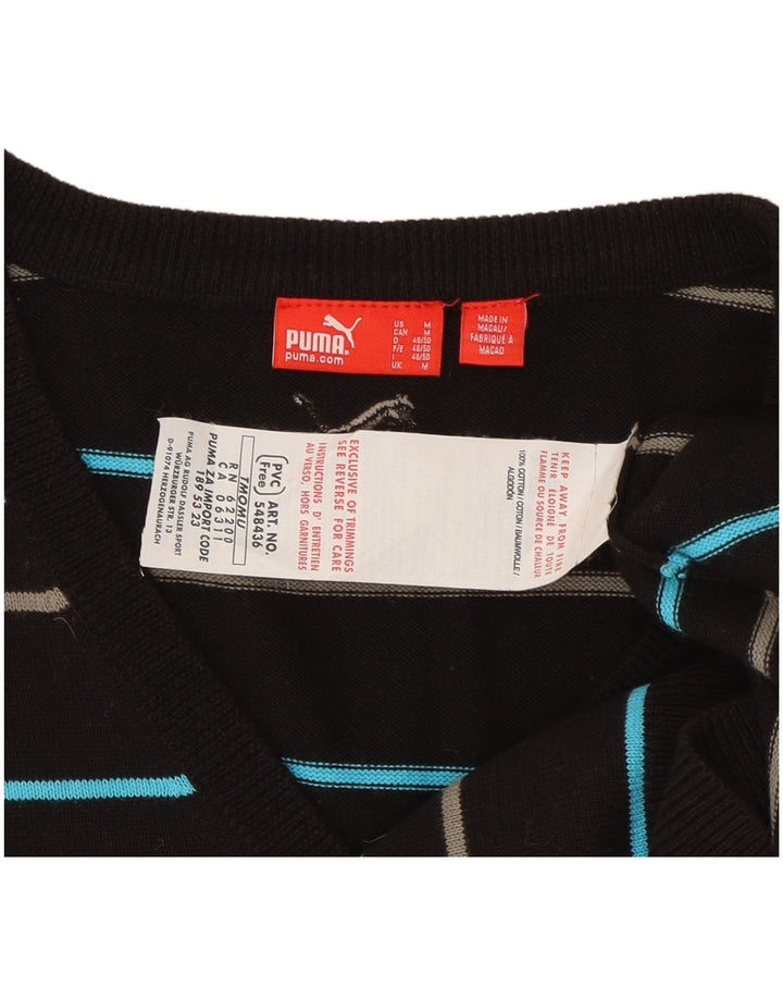 Ανδρικό γιλέκο Puma Tank Top Μεσαίο μαύρο ριγέ βαμβακερό