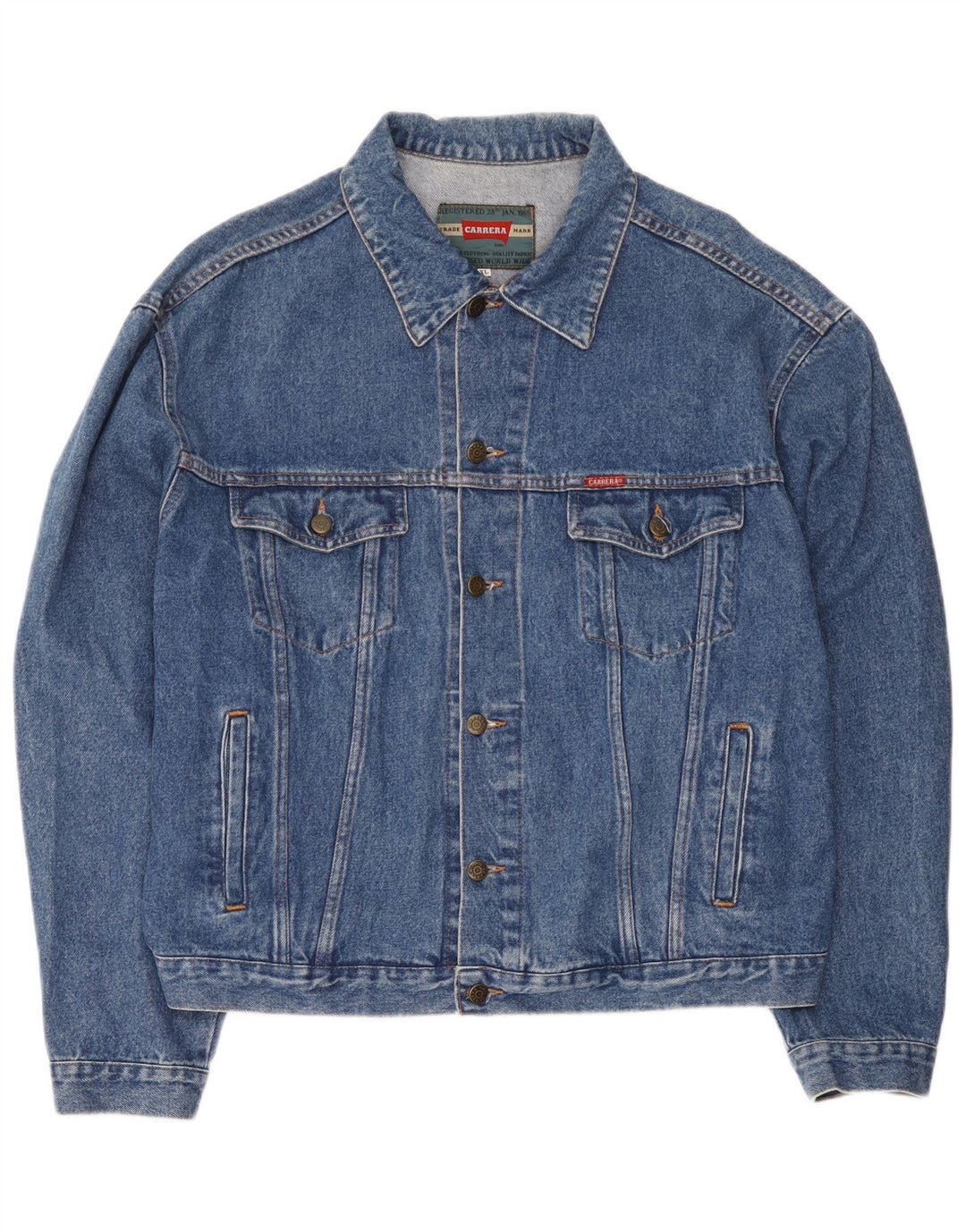 Carrera Ανδρικό Τζιν Μπουφάν UK 42 XL Μπλε Βαμβακερό