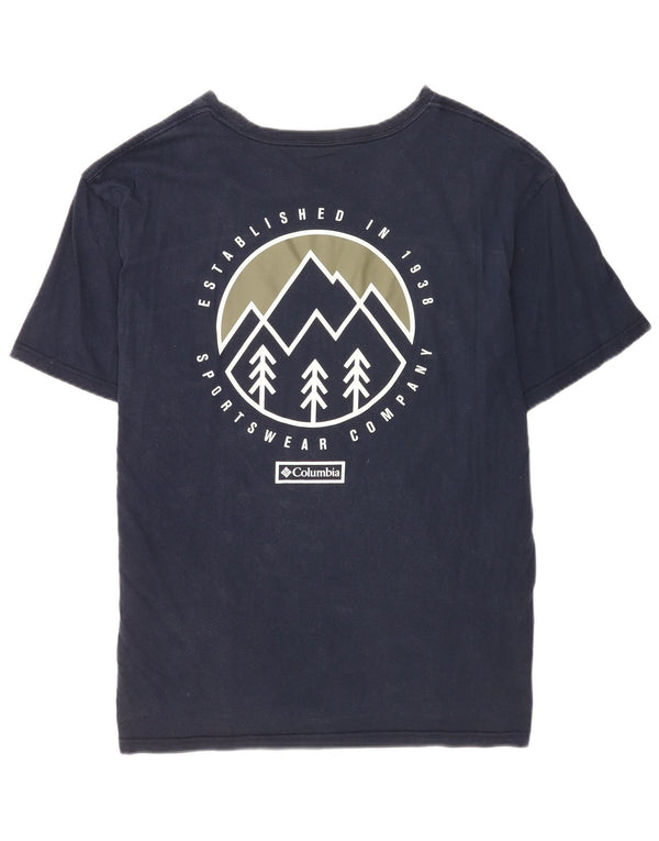 Ανδρικό γραφικό T-shirt Columbia Top Large Navy Blue