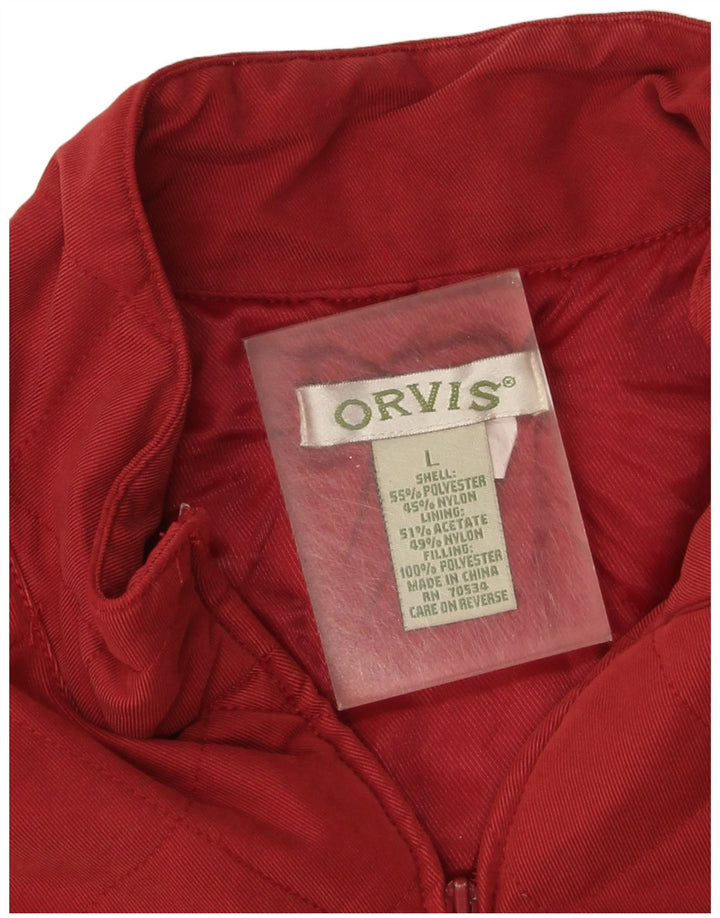 Orvis Γυναικεία Καπιτονέ Gilet UK 16 Large Red Polyester