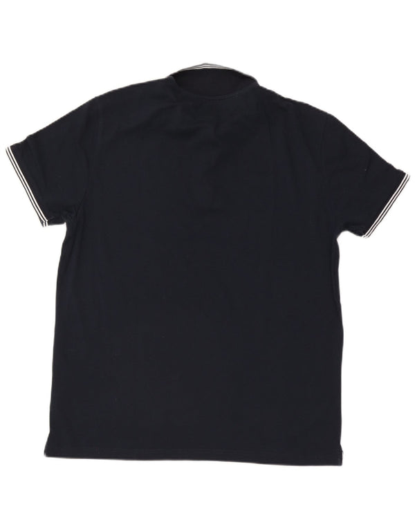 Champion Mens Easy Fit Polo Shirt 2XL Navy Blue Cotton