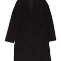 Topshop Γυναικείο Πανωφόρι UK 8 Small Black Wool