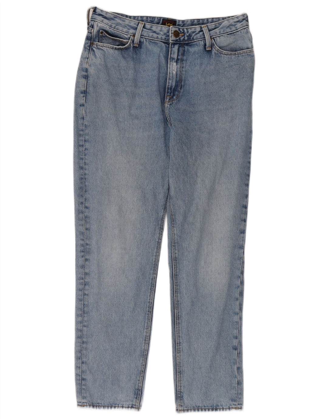 Lee Mens Mom Straight Jeans W30 L31 Blue Cotton