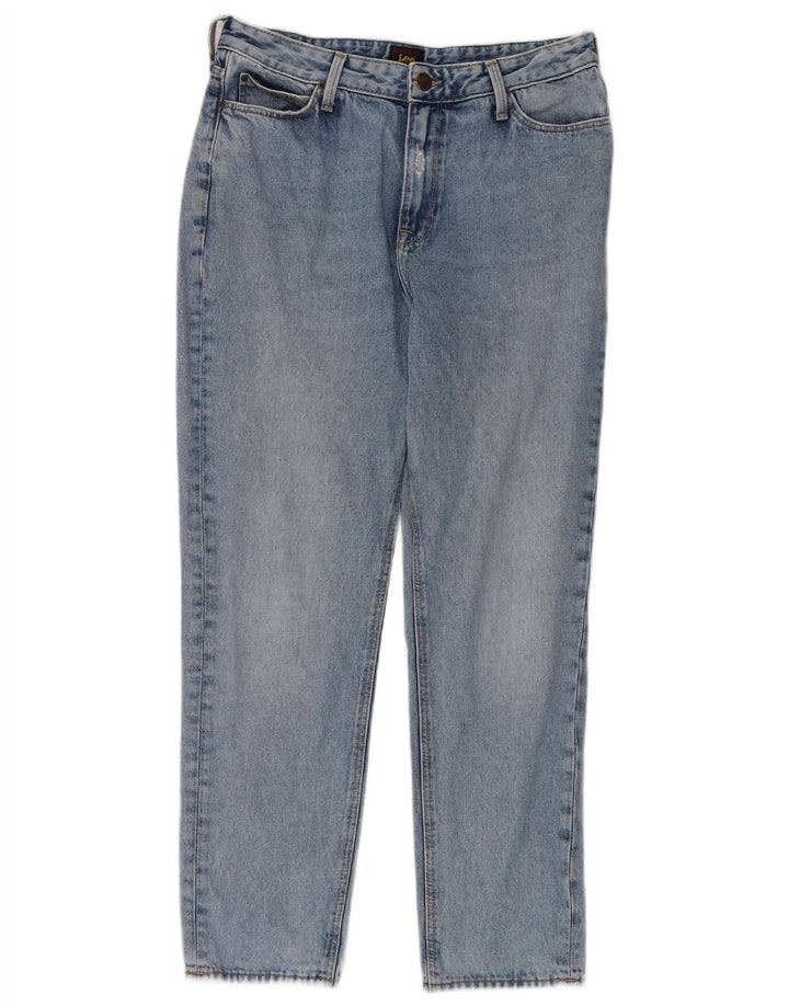 Lee Mens Mom Straight Jeans W30 L31 Blue Cotton