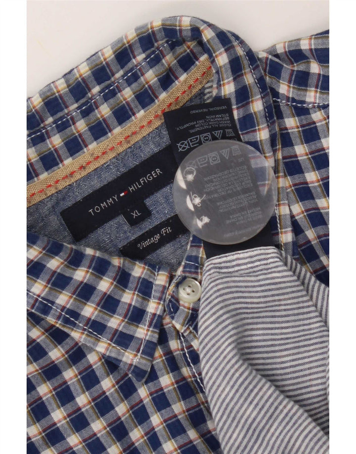 Tommy Hilfiger Ανδρικό πουκάμισο Vintage Fit XL Blue Gingham