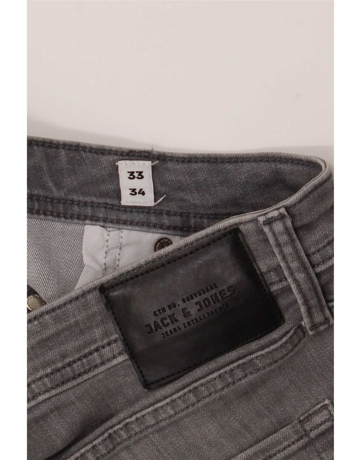 Jack & Jones Ανδρικό Τζιν GLENN Slim W33 L34 Γκρι