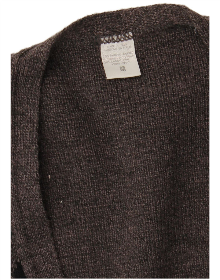 Ανδρικό πουλόβερ με ζακέτα VINTAGE Medium Grey Argyle/Diamond Acrylic