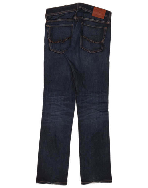 Jack & Jones Ανδρικό τζιν Clark Regular Fit ίσιο W30 L32 Navy Blue Cotton