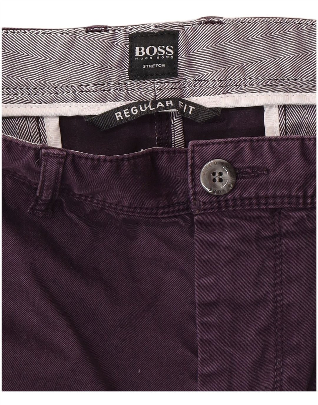 HUGO BOSS Ανδρικό ίσιο παντελόνι Chino Regular Fit W38 L30 Purple