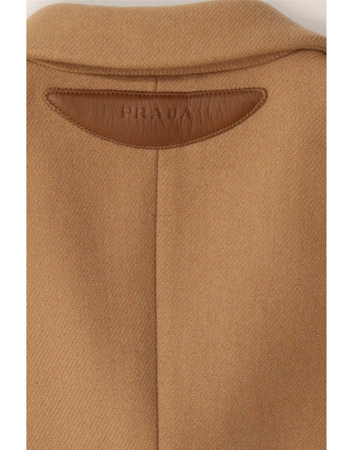 Prada Γυναικείο Μπουφάν Blazer με 3 κουμπιά IT 38 XS Μπεζ μαλλί Classic