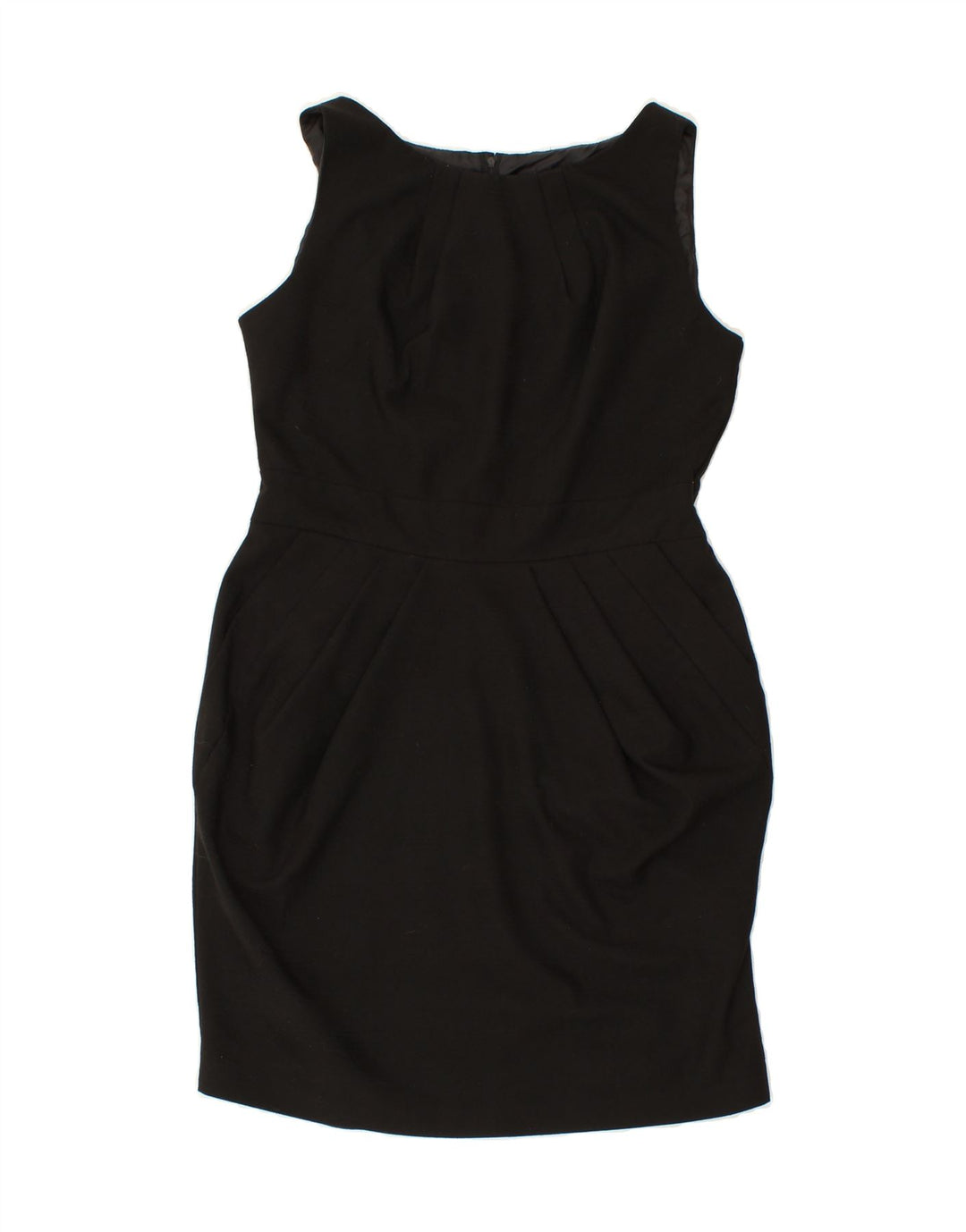 NEXT Womens Sleeveless Sheath Dress UK 14 Large Black Polyester Vintage Next and Second-Hand Next from Messina Hembry 
