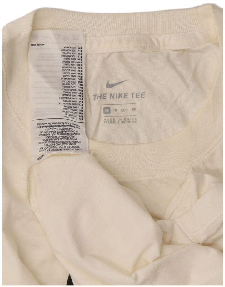 Γυναικείο γραφικό μπλουζάκι NIKE Top UK 6 XS Λευκό