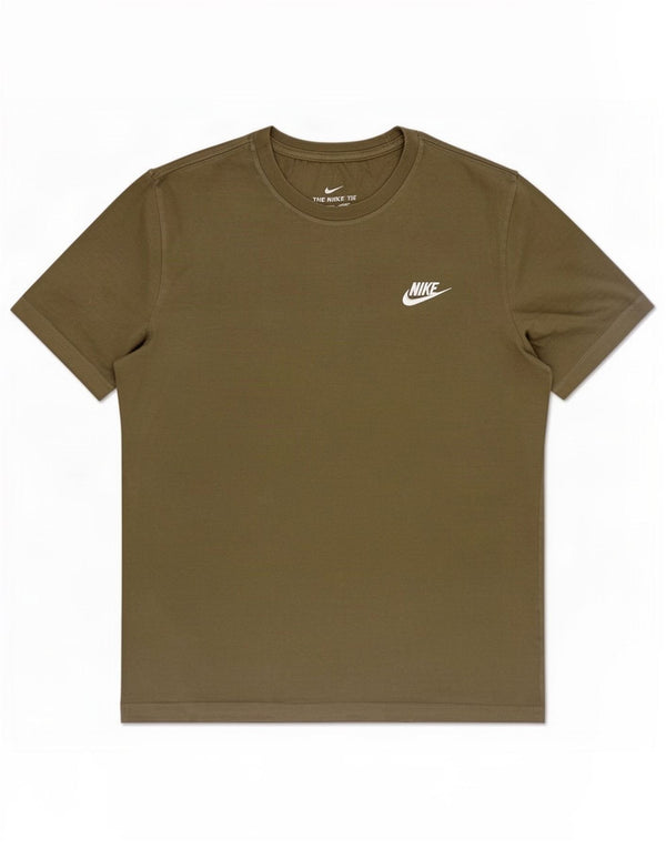 Nike Mens T-Shirt Top Medium Khaki Cotton