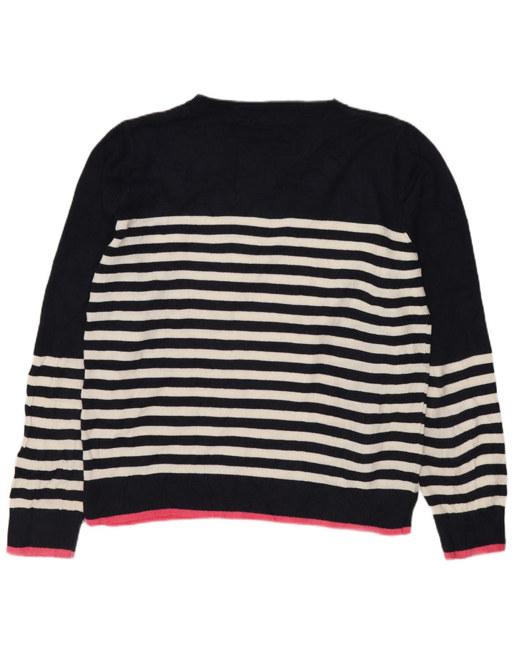 Marks & Spencer Γυναικείο πουλόβερ με λαιμόκοψη UK 14 Medium Navy Blue