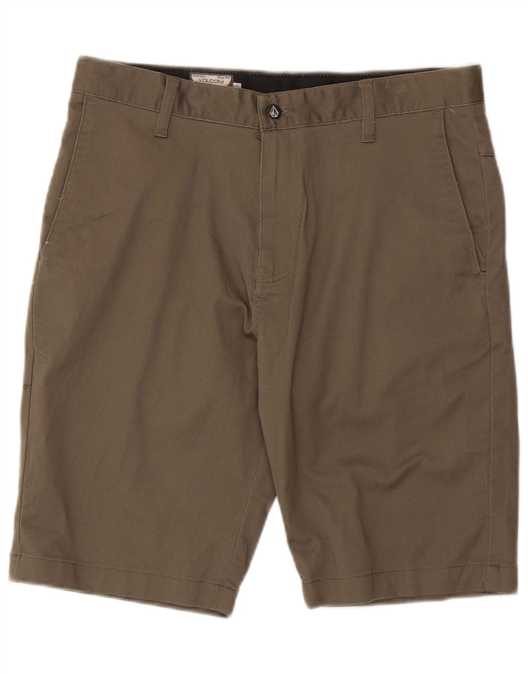 Ανδρικό σορτς Chino Volcom W32 από μεσαίο χακί βαμβακερό