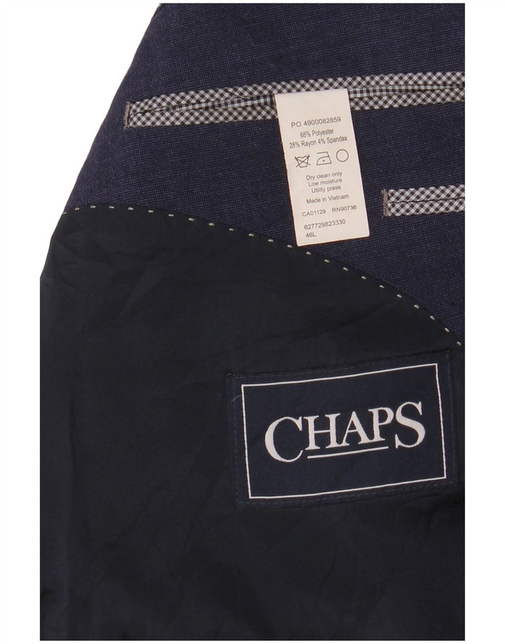 CHAPS Ανδρικό μπουφάν σακάκι με 2 κουμπιά UK 46 3XL Navy Blue Polyester