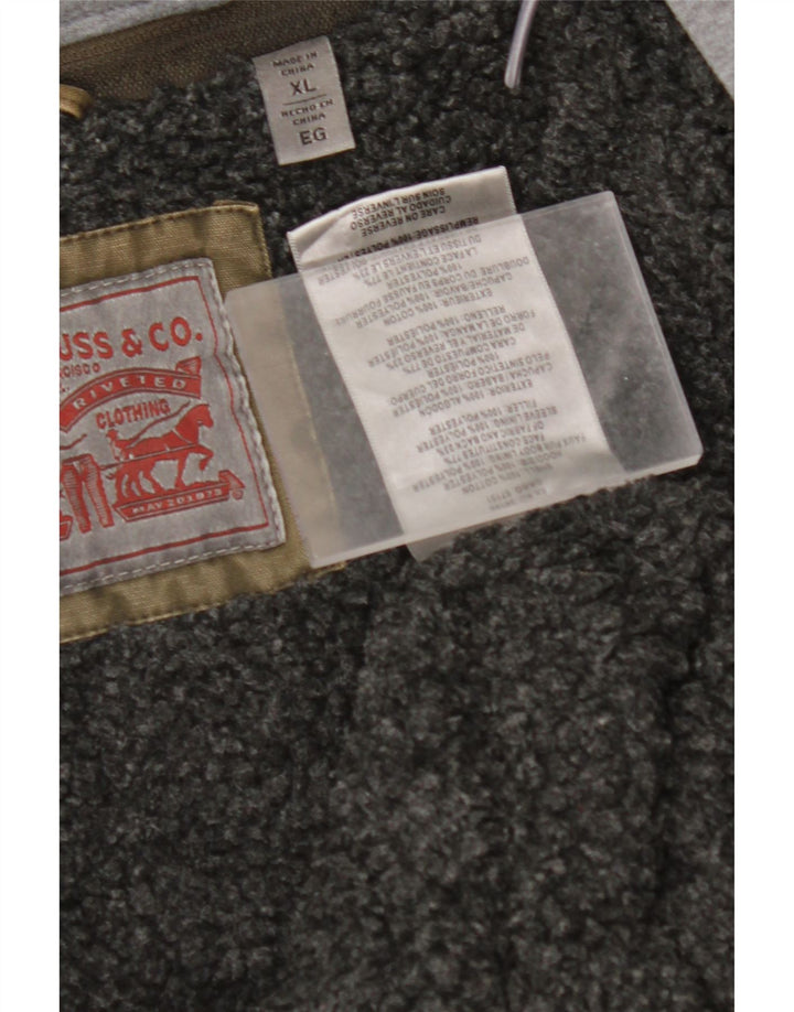 Ανδρικό τζιν Sherpa τζιν μπουφάν LEVI'S 42 XL βαμβακερό χακί