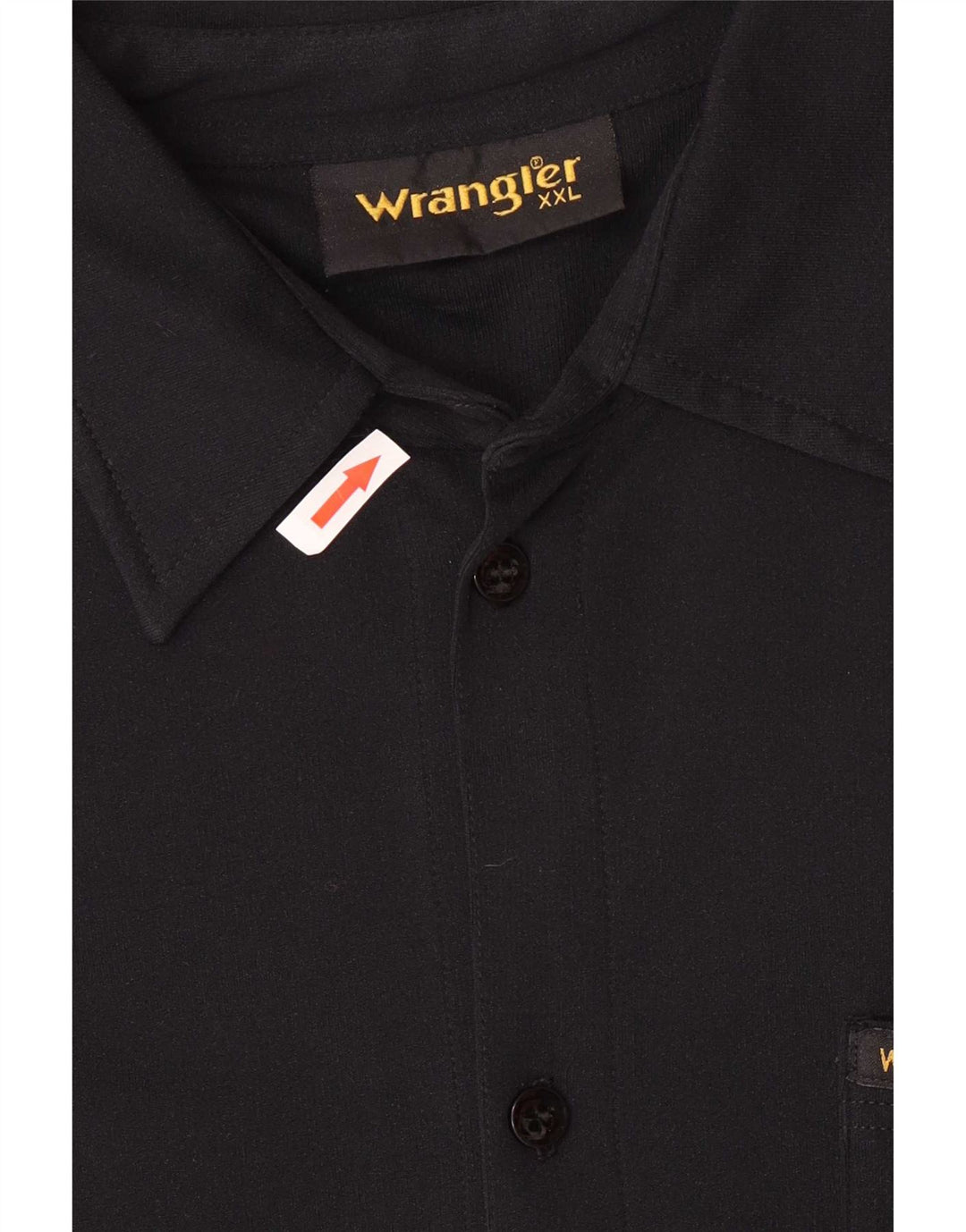 Ανδρικό κοντομάνικο πουκάμισο Wrangler 2XL Μαύρο Πολυαμίδιο