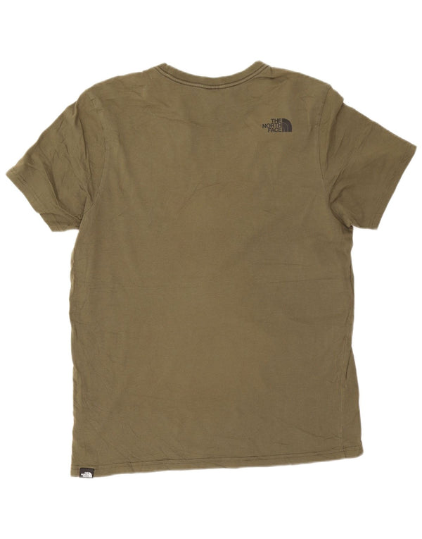 Ανδρικό T-Shirt North Face Top Large Khaki Cotton