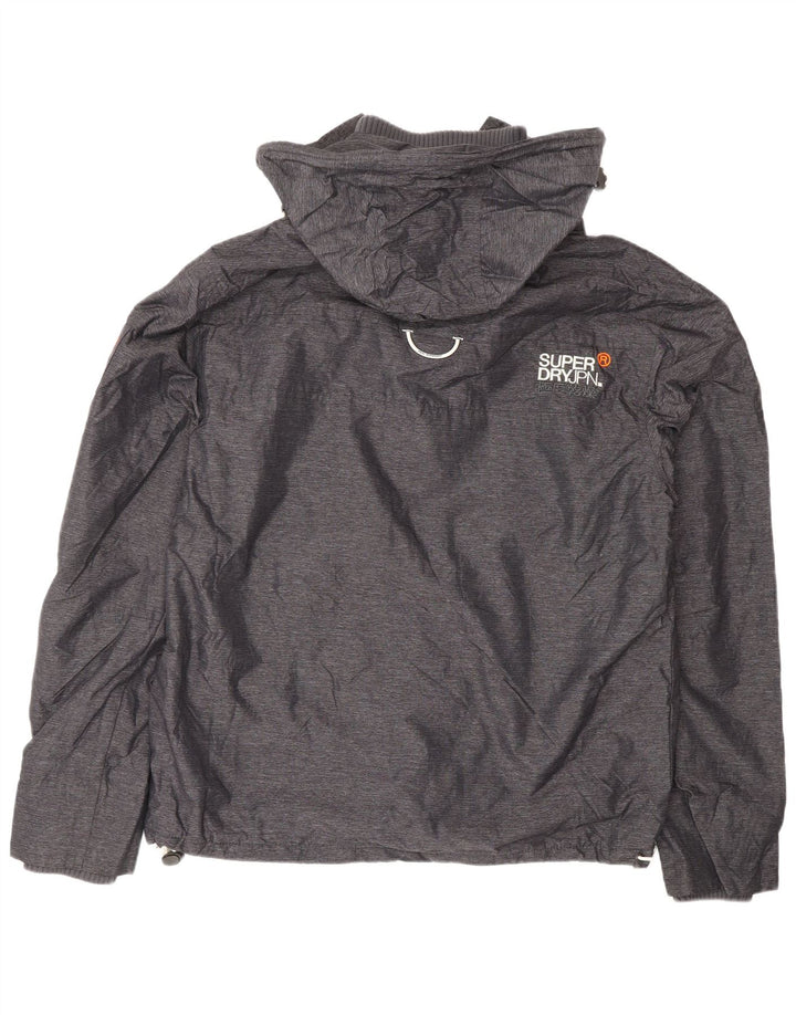 Ανδρικό μπουφάν SUPERDRY Windhiker Hooded Windbreaker UK 42 XL Grey Nylon