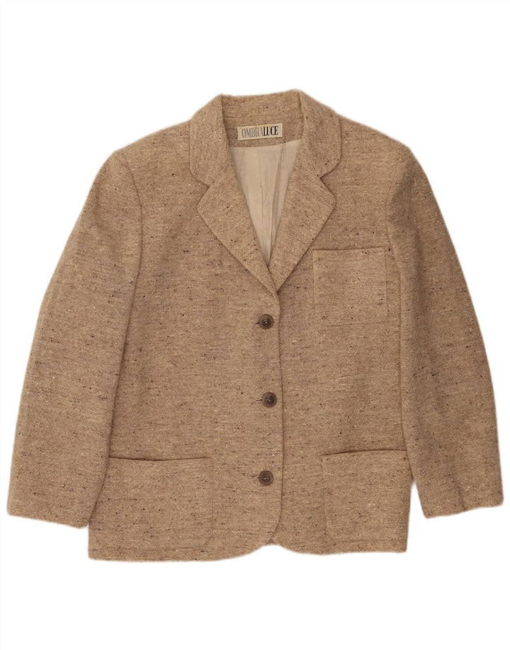 Ombraluce γυναικείο σακάκι με 3 κουμπιά σακάκι IT 48 XL Beige Flecked