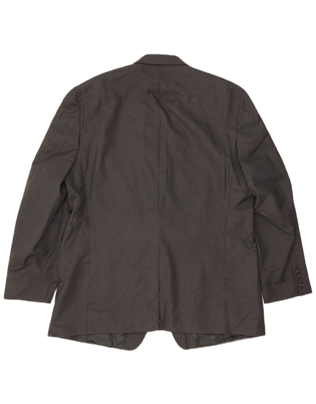 Chaps Mens 2 Button Blazer Jacket UK 48 4XL Grey Polyester