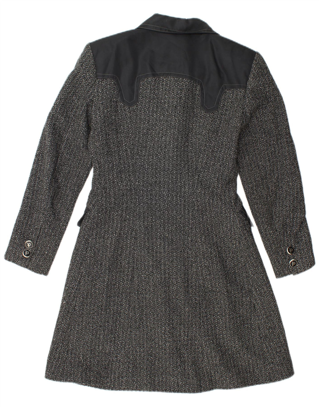 ROCCOBAROCCO Γυναικείο Πανωφόρι IT 42 Μαλλί με μέτριο μαύρο χρώμα