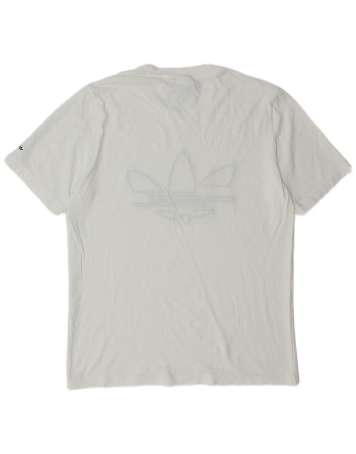 Ανδρικό γραφικό μπλουζάκι ADIDAS Top Small White
