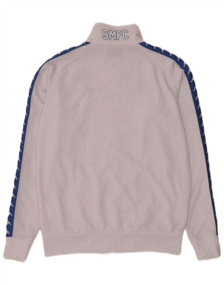 Ανδρική φόρμα με γραφικό φόρμα Kappa Top Jacket μεσαίου λευκού χρώματος πολυεστέρας