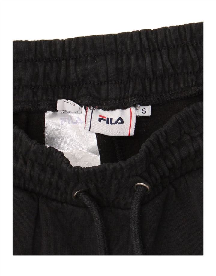 FILA Mens Tracksuit Trousers Joggers Small  Black Cotton Vintage Fila and Second-Hand Fila from Messina Hembry 
