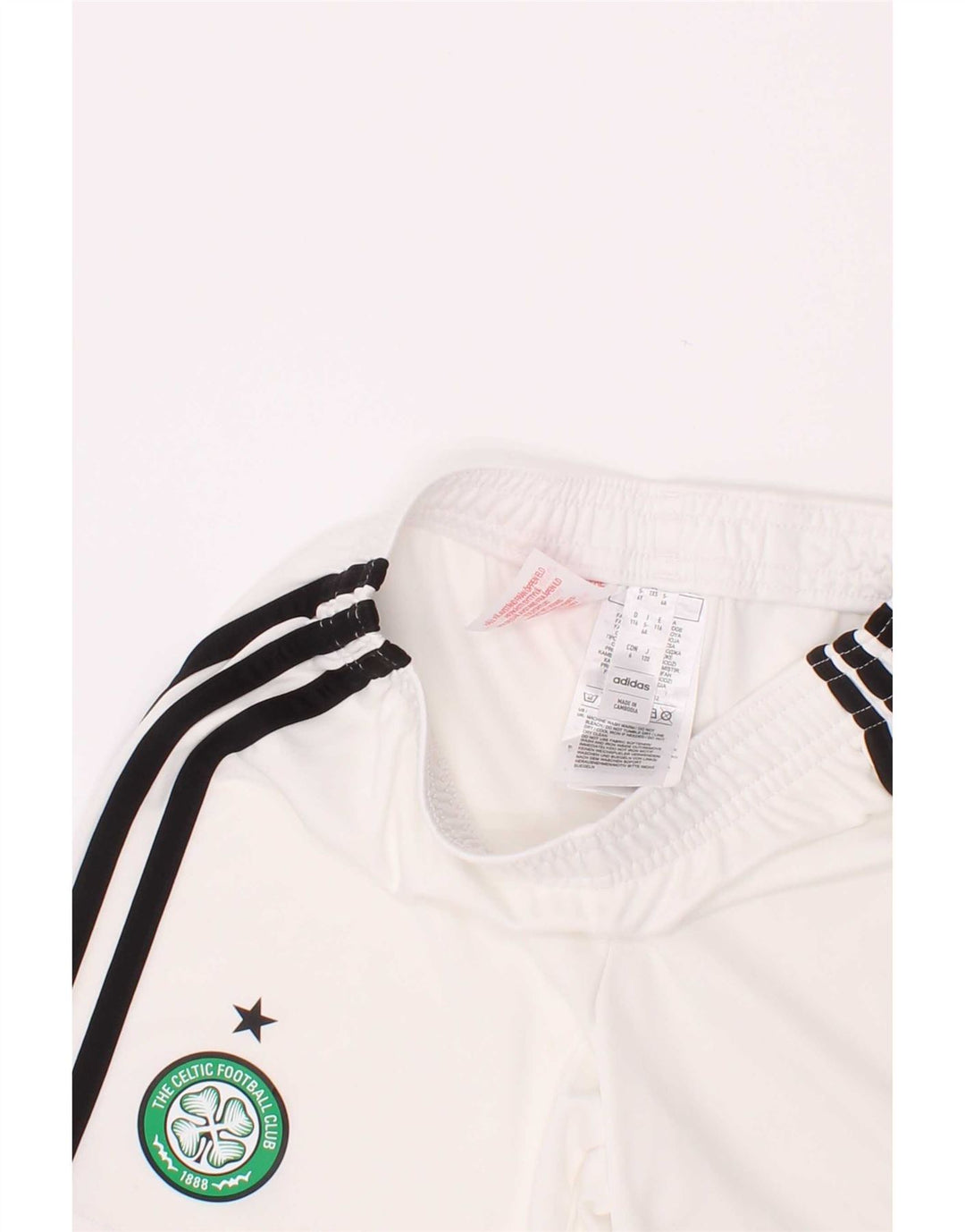 Αθλητικά σορτς Adidas Boys Boston Celtics 5-6 ετών από λευκό πολυεστέρα