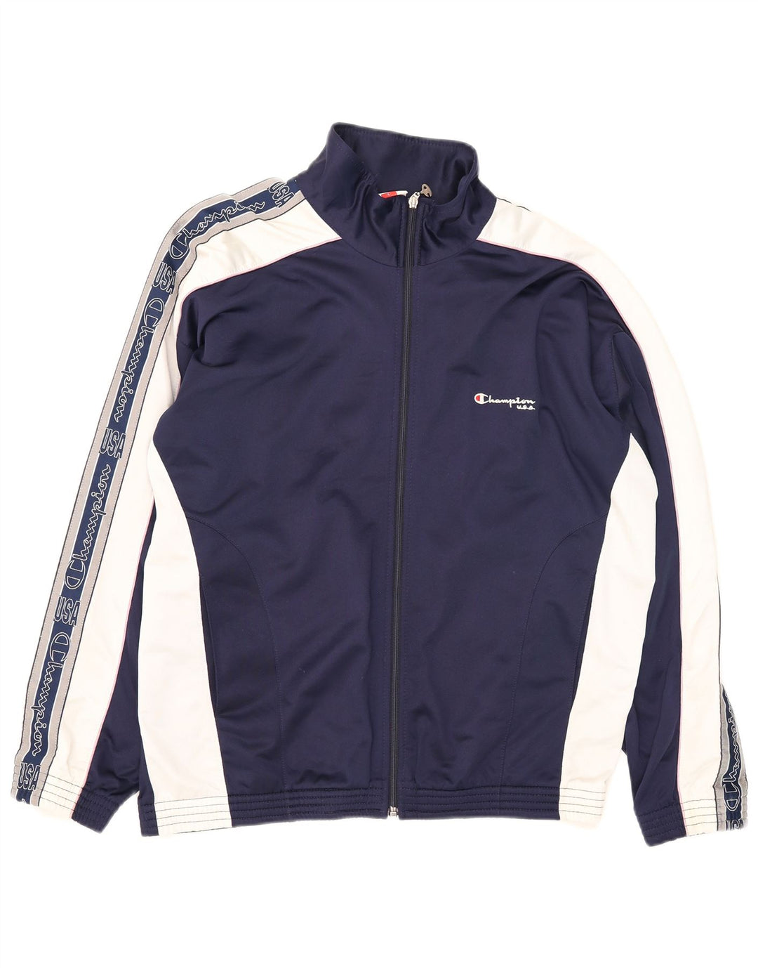 Ανδρική φόρμα Champion Graphic Top Jacket Large Navy Blue Colourblock