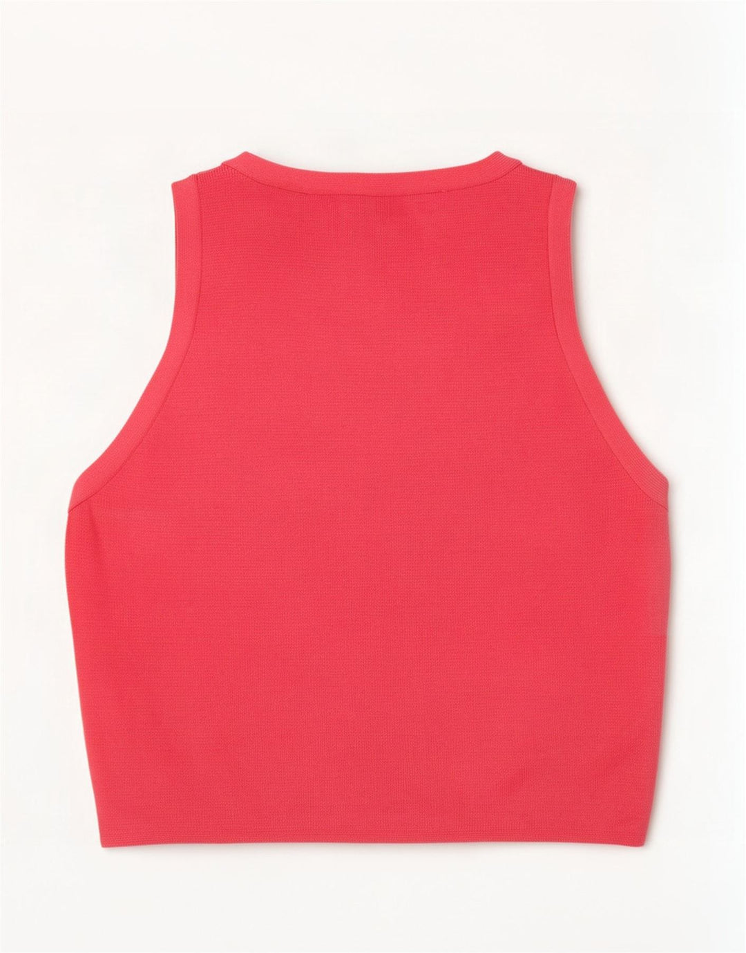 Zara Γυναικείο Crop Vest Top UK 8 Small Pink Viscose