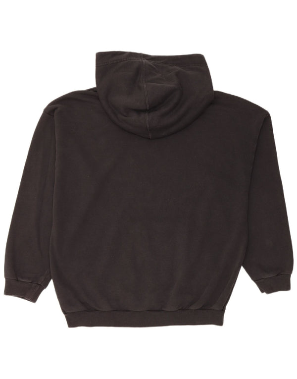 Γυναικείο Adidas Graphic Oversized Hoodie Jumper UK 14 Μεσαίο μαύρο βαμβακερό