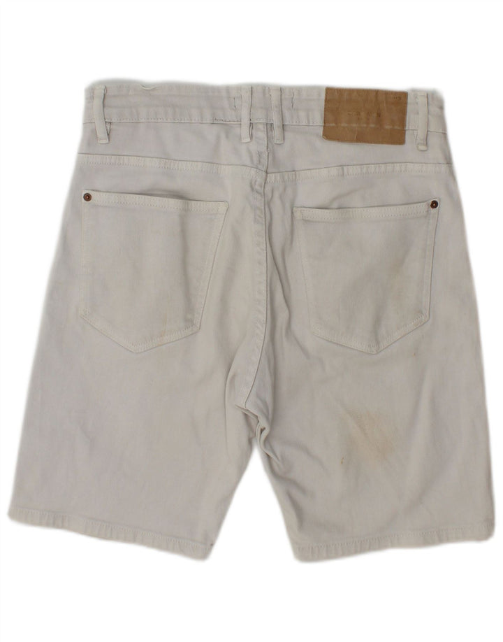 Zara Ανδρικό τζιν σορτς EU 40 Medium W30 Μπεζ βαμβακερό