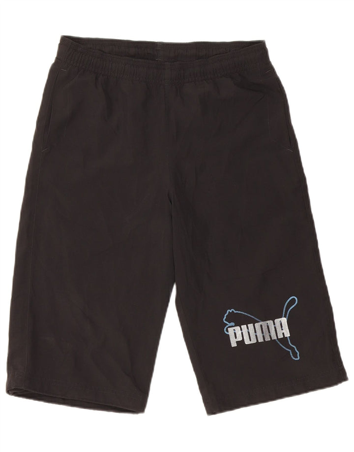 Puma Boys Graphic Sport σορτς 11-12 ετών Μαύρο Πολυεστέρα