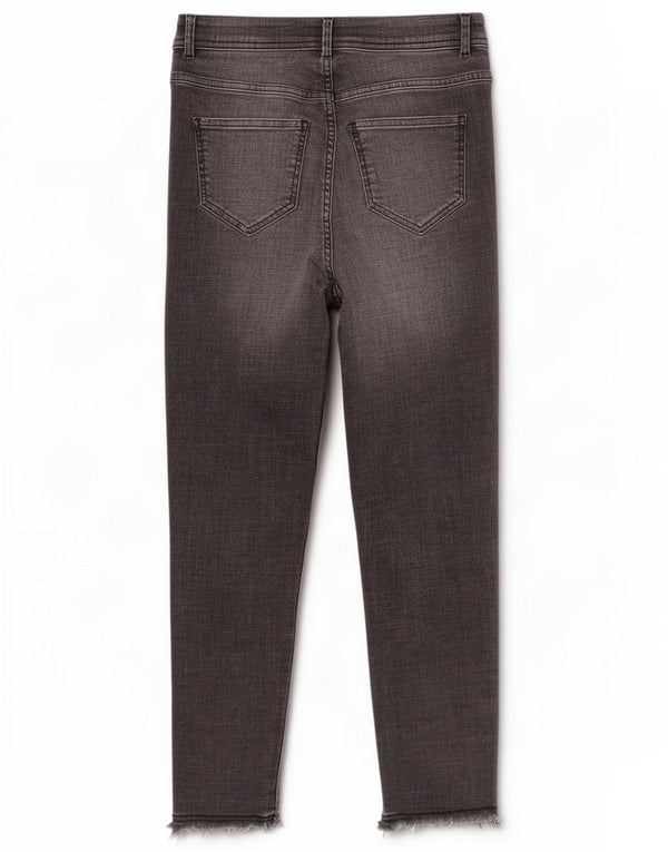 Benetton Womens Skinny Jeans W29 L26 Grey Cotton