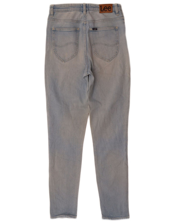 Lee Γυναικείο λεπτό ψηλόμεσο τζιν UK 10 Small W26 L28 Μπλε βαμβακερό
