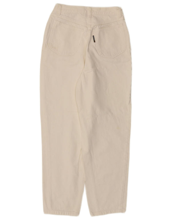 STEFANEL Γυναικείο ψηλόμεσο τζιν IT 44 Medium W24 L27 Off White Βαμβακερό