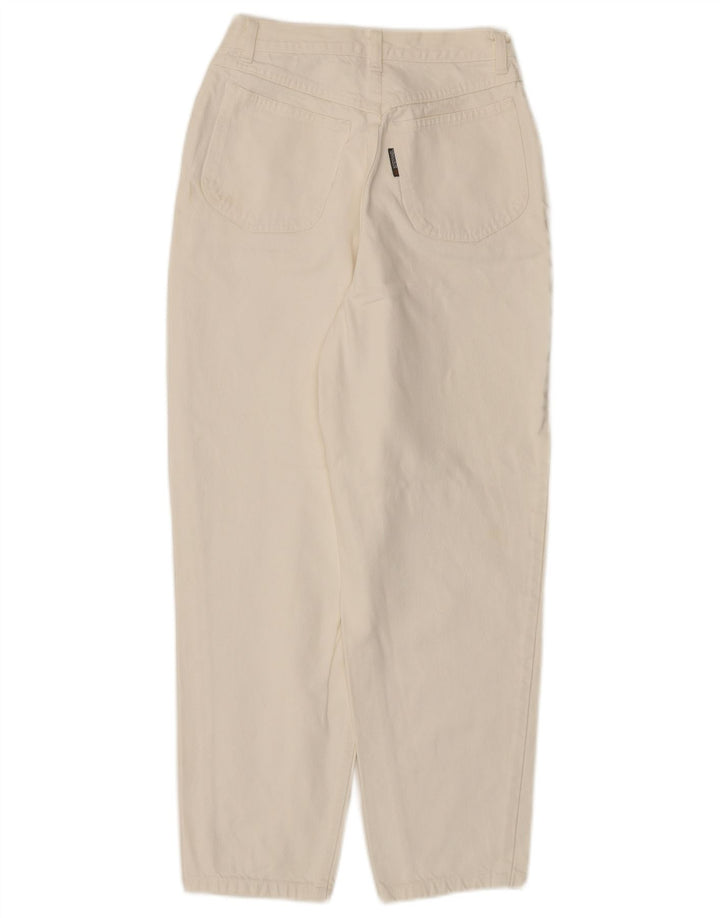 STEFANEL Γυναικείο ψηλόμεσο τζιν IT 44 Medium W24 L27 Off White Βαμβακερό