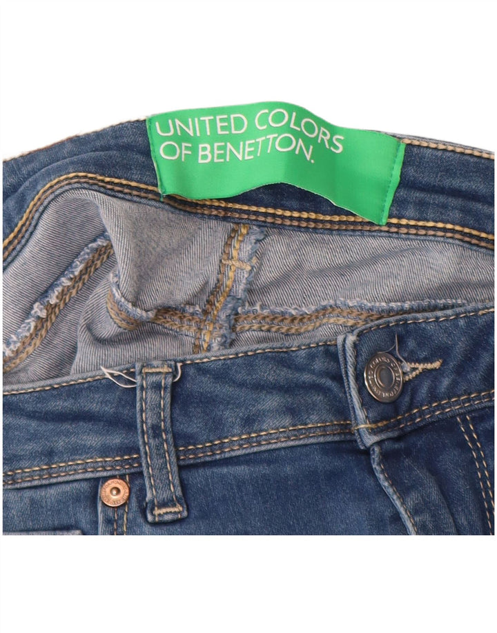 BENETTON Γυναικείο Skinny Jeans W32 L31 Μπλε βαμβακερό