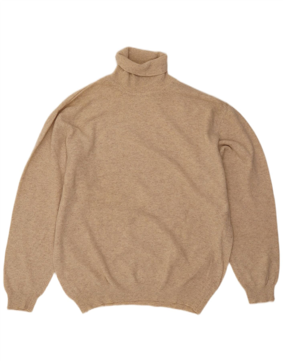 Ανδρικό πουλόβερ με ρολό λαιμόκοψη Donny & Max Μεγάλο Μπεζ