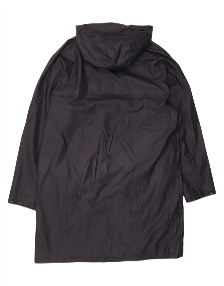 ZARA Ανδρικό παλτό αντιανεμικό με κουκούλα UK 40 Large Navy Blue Polyester