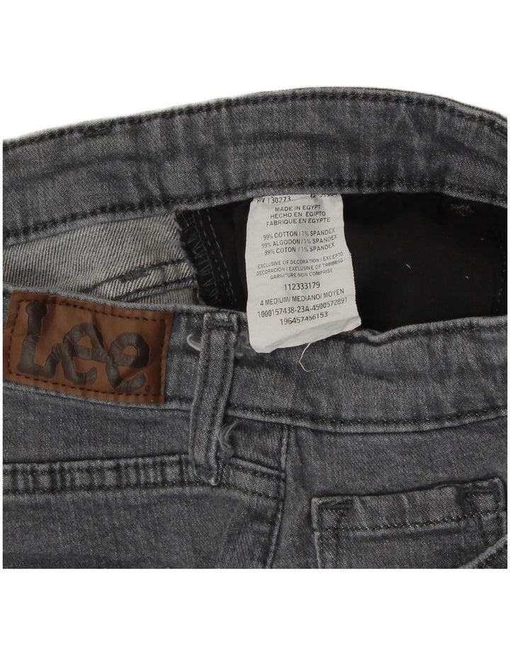 Lee Womens distressed τζιν σορτς US 4 Small W27 Γκρι βαμβακερό