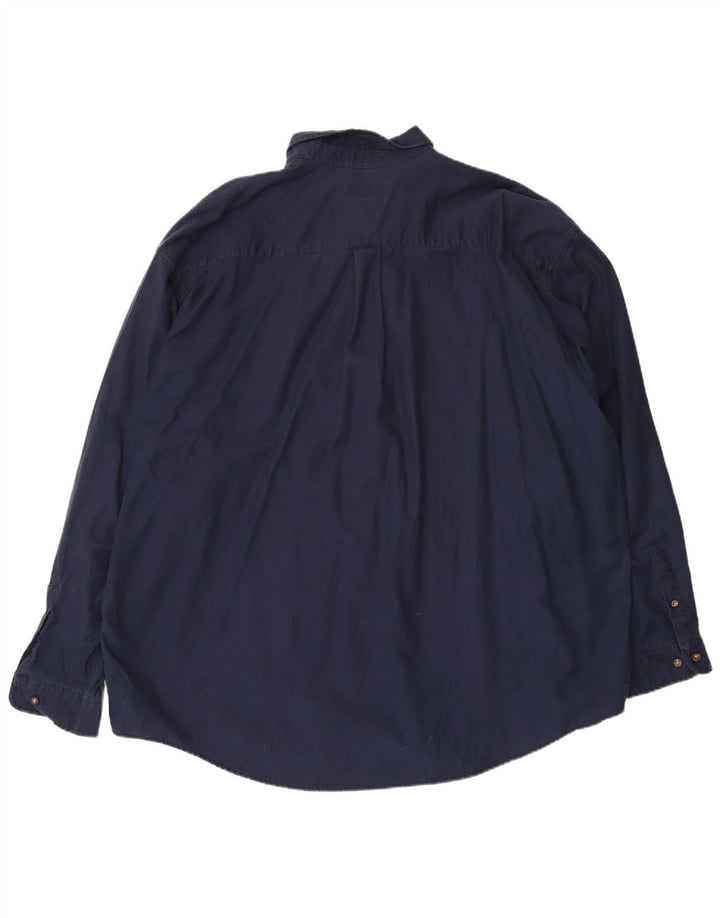 Ανδρικό πουκάμισο Eddie Bauer 3XL Navy Blue Cotton