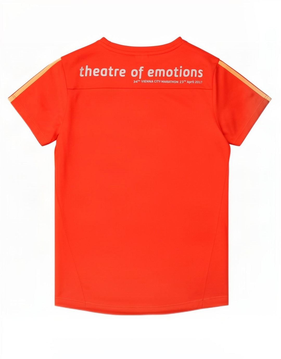 Γυναικείο γραφικό μπλουζάκι Adidas Running Top UK 12/14 Μεσαίο πορτοκαλί πολυεστέρας